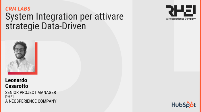 System Integration per attivare strategie Data-Driven
